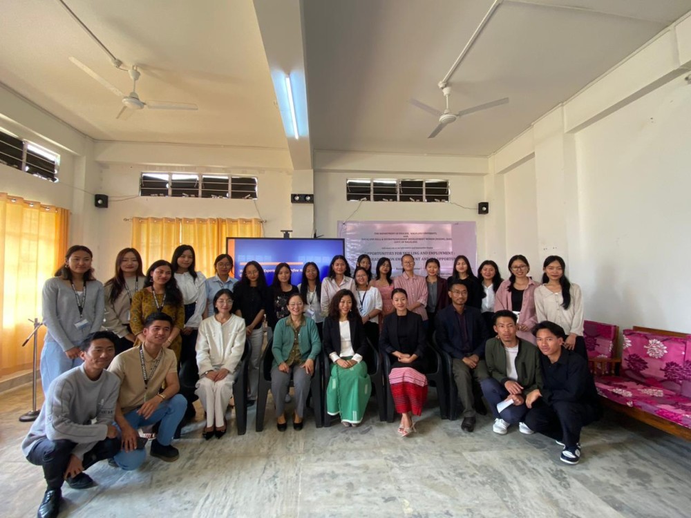 Sensitisation and interactive talk on “Opportunities for Skilling & Employment: Shifting Paradigms on Employment and Job Opportunities” was organised by Department of English, Meriema Campus, Nagaland University.